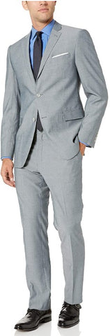 Perry Ellis Men's Two Piece Slim Fit Suit